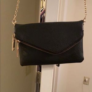 Black & gold crossbody small purse!